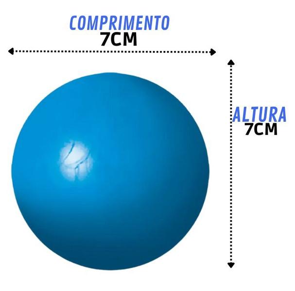 Imagem de Bola Maciça Furacão Pet Dogão Azul 80 Mm