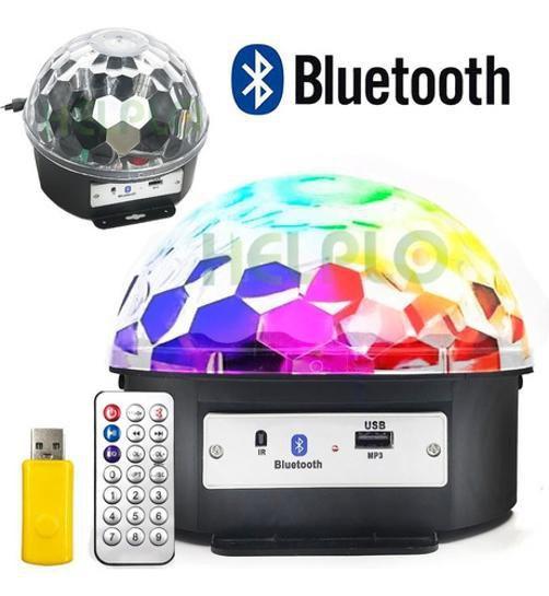 Imagem de Bola Maluca Led Cristal Rgb Bluetooth Usb Festas Iluminação