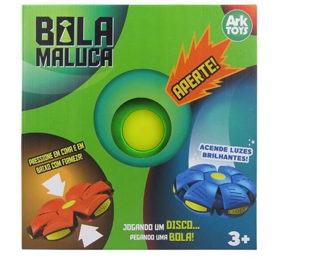 Bola Maluca Transforme Disco Com Luz Colors 19Cm De - Ark Brasil Imagem de Bola Maluca Transforme Disco Com Luz Colors 19Cm De