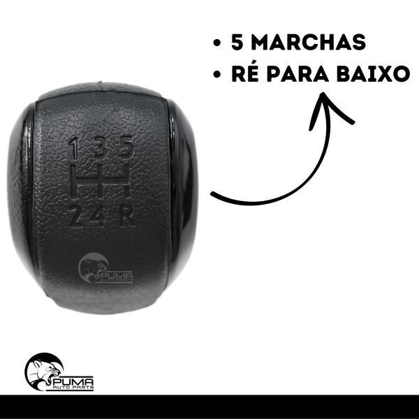 Imagem de Bola Manopla Cambio Peugeot 208 2014 15 16 17 18 2019 2020