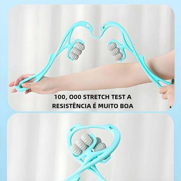 Imagem de Bola Massageadora de Ombro e Pescoço Shiatsu Portátil - Relaxamento Muscular e Alívio da Tensão