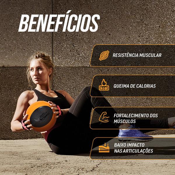 Imagem de Bola Medicine ball de borracha inflável premium 2kg