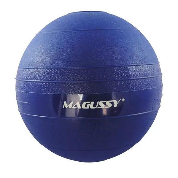 Imagem de Bola Medicine Magussy Borracha 4Kg Azul