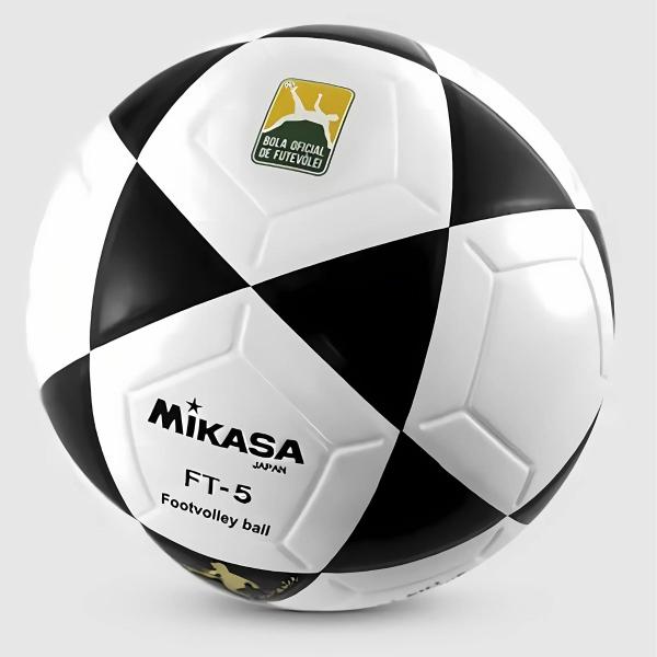 Imagem de Bola Oficial Futevôlei Mikasa FT-5 Branco Preto