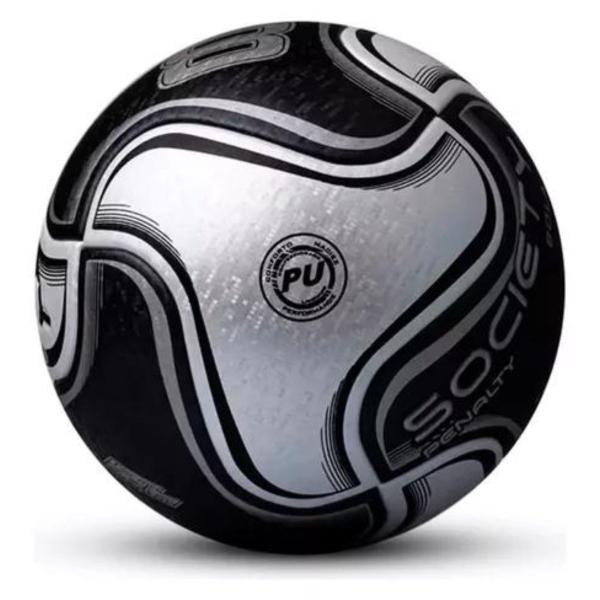 Imagem de Bola Penalty Society 8 Gomos Branco Preto