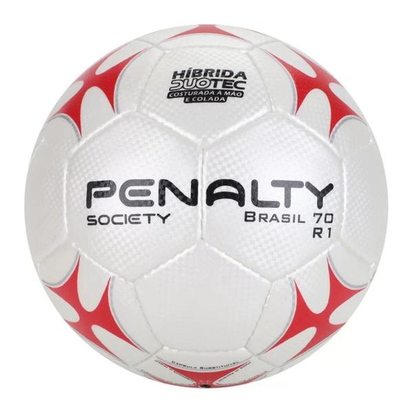 Imagem de Bola Penalty Society Brasil 70 R1 Branco Vermelho