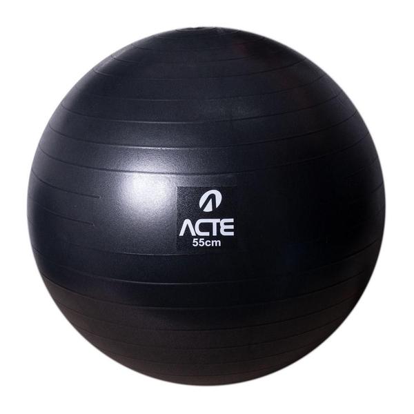 Imagem de Bola Pilates 55 cm PVC Anti-Estouro T9-55P Preto Acte