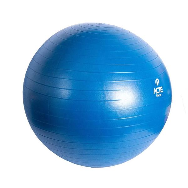 Imagem de Bola Pilates 65 cm PVC Sistema Anti-Estouro T9 Azul Acte