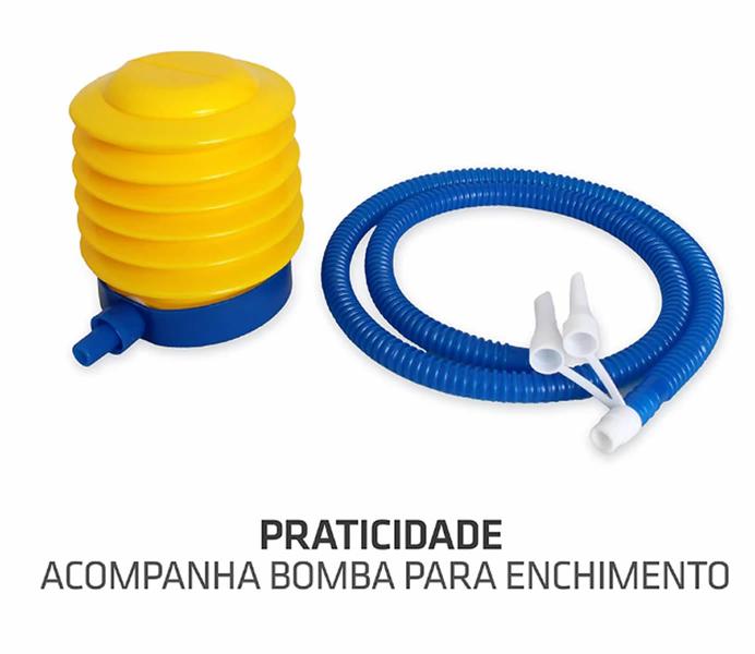 Imagem de Bola Pilates Anti estouro Até 300Kg com Bomba  65cm - Muvin