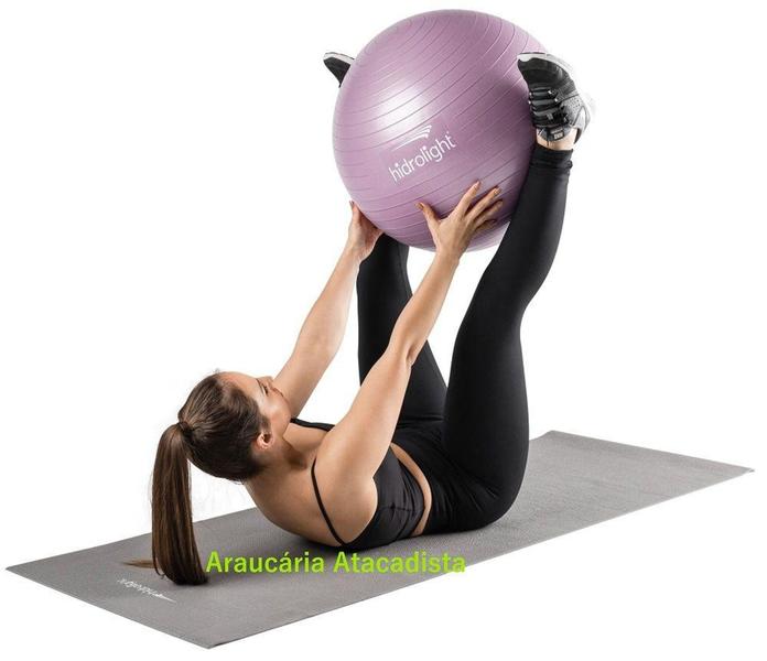 Imagem de Bola Pilates Suiça Yoga Ginástica Academia 65 Cm 350kg Bomba - Hidrolight