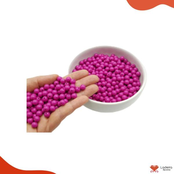 Bola Plastica Leitosa Passante 06mm Com 500G - LADEIRA BIJUTERIAS Imagem de Bola Plastica Leitosa Passante 06mm Com 500G