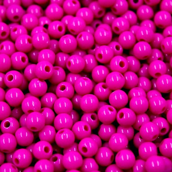 Bola Plastica Leitosa Passante 06mm Com 500G - LADEIRA BIJUTERIAS Imagem de Bola Plastica Leitosa Passante 06mm Com 500G