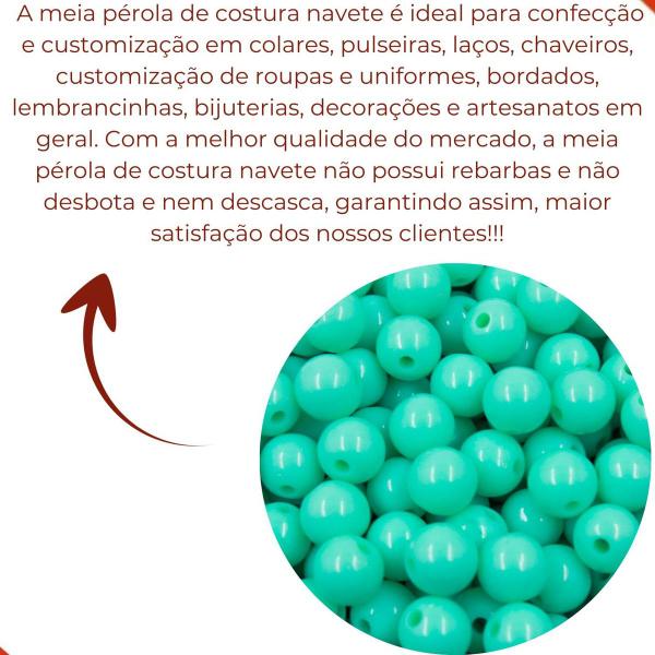 Imagem de Bola Plastica Leitosa Passante 10mm Com 500Gr