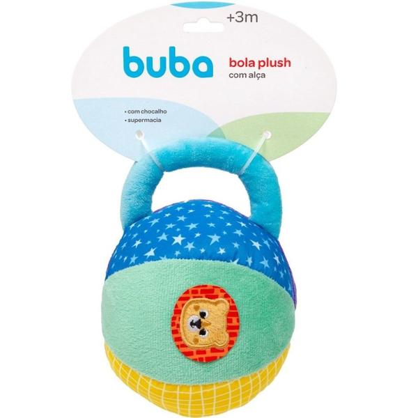 Imagem de Bola Plush Com Chocalho Supermacia Brinquedo Para Bebês 16978 Buba