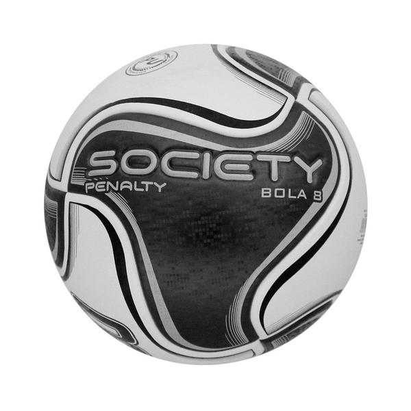 Imagem de Bola Society Penalty 8 X - Branco e Preto