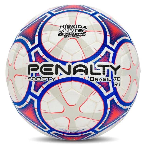 Imagem de Bola Society Penalty Brasil 70 RI XXIII - Branco/Azul