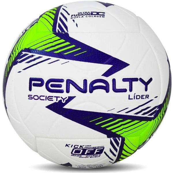 Imagem de Bola Society Penalty Lider Xxiv - unissex - branco e verde