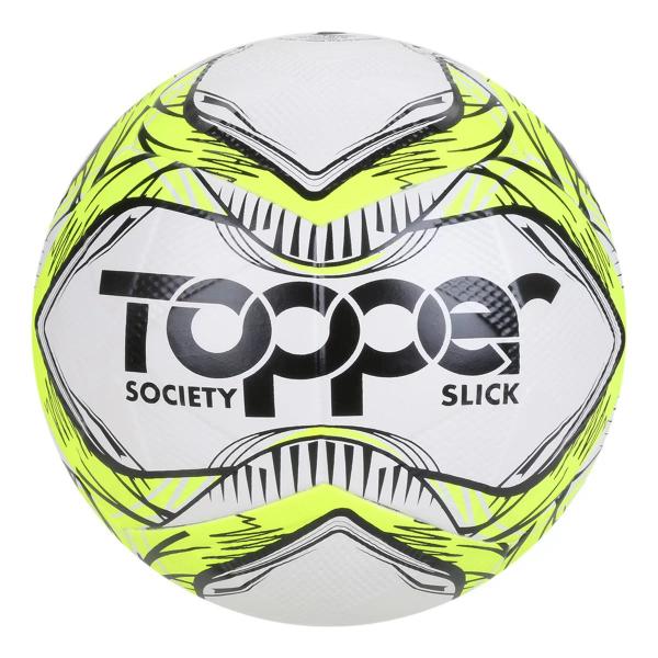 Imagem de Bola Society Topper Slick Amarela + Bomba De Ar