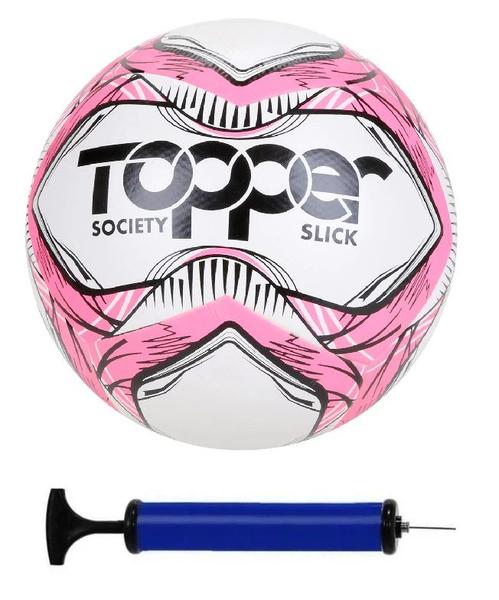 Imagem de Bola Society Topper Slick Rosa + Bomba De Ar