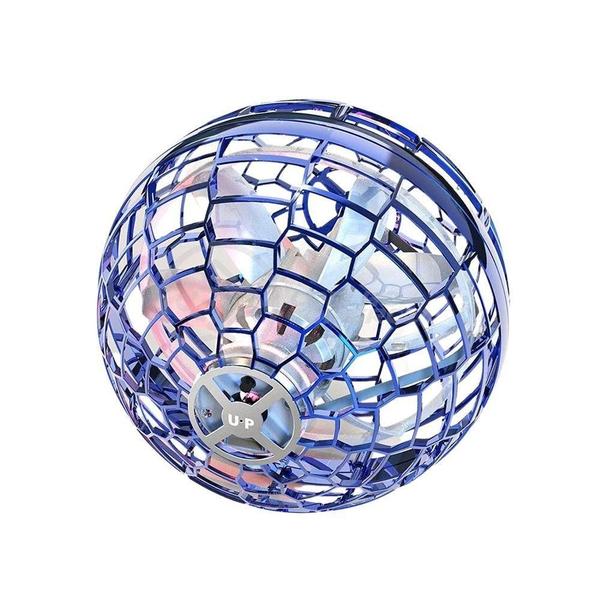 Bola Spinner Voadora Led Divertido Boomerang Drone Azul - SMART TECH Imagem de Bola Spinner Voadora Led Divertido Boomerang Drone Azul