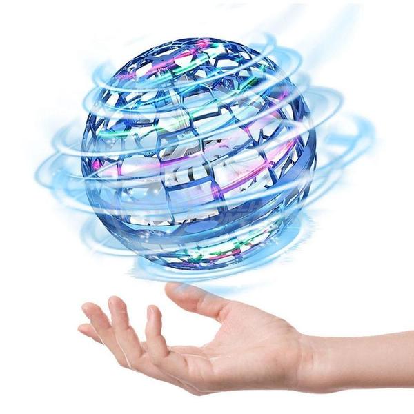 Bola Spinner Voadora Led Divertido Boomerang Drone Azul - SMART TECH Imagem de Bola Spinner Voadora Led Divertido Boomerang Drone Azul