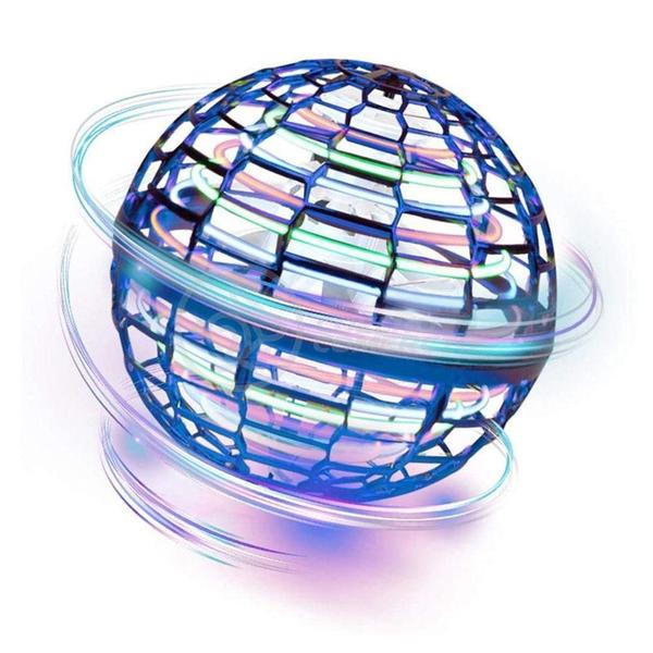 Bola Spinner Voadora Led Divertido Boomerang Drone Azul - SMART TECH Imagem de Bola Spinner Voadora Led Divertido Boomerang Drone Azul