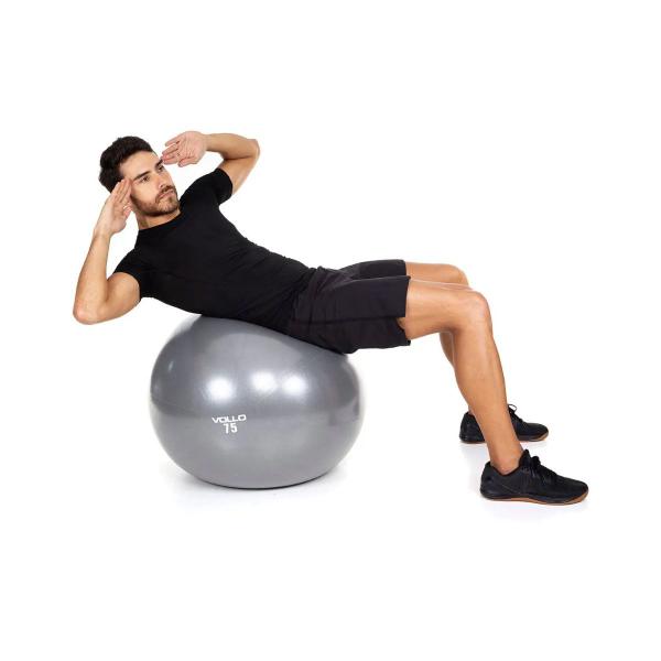 Bola Suiça de Pilates Yoga Fisioterapia Academia 65cm Cinza - 123Util Imagem de Bola Suiça de Pilates Yoga Fisioterapia Academia 65cm Cinza