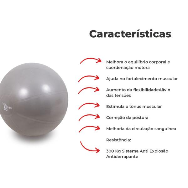 Imagem de Bola Suíça Pilates 55cm Vollo