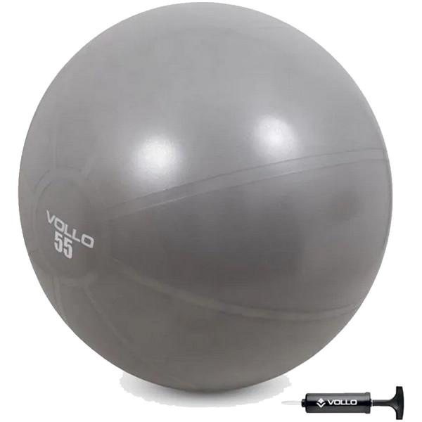 Bola Suíça Pilates Yoga Gym Ball - Com Bomba 55cm - Vollo Imagem de Bola Suíça Pilates Yoga Gym Ball - Com Bomba 55cm - Vollo