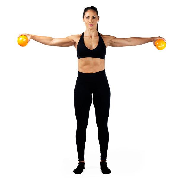 Imagem de Bola Tonificadora PVC 1kg Treinos Funcionais Ginástica Pilates Yoga Vollo