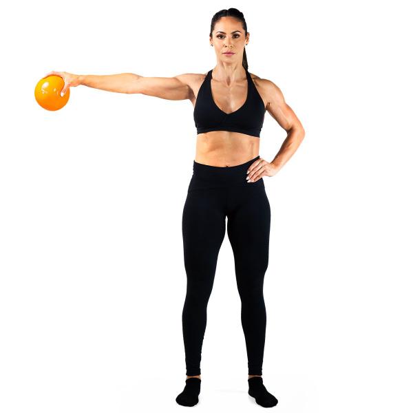 Imagem de Bola Tonificadora PVC 1kg Treinos Funcionais Ginástica Pilates Yoga Vollo