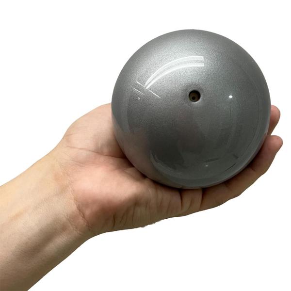 Imagem de Bola Tonificadora Toning Ball Pilates Yoga Peso 0,5Kg DS1060 Prata Dafoca Sports