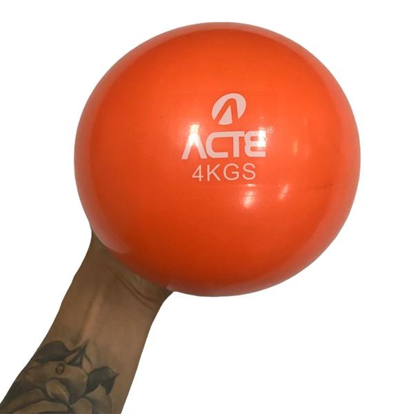 Imagem de Bola Tonificadora Toning Ball T174 Peso 4Kg Acte Laranja