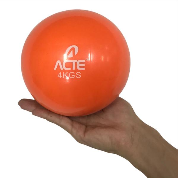 Imagem de Bola Tonificadora Toning Ball T174 Peso 4Kg Acte Laranja