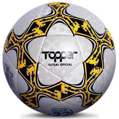 Imagem de Bola Topper Slick 22 Futsal Quadra Salão Costurada a Mão