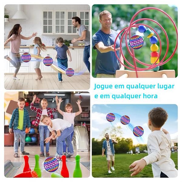 Imagem de Bola Voadora Led com Luzes - Drone Hover Ball Flyorb Boomerang - Brinquedo Infantil