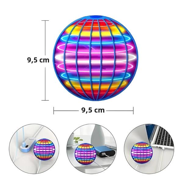 Imagem de Bola Voadora Led Controlada À Mão Infantil 360    Brinquedo Exterior Interno Giratório Do Globo