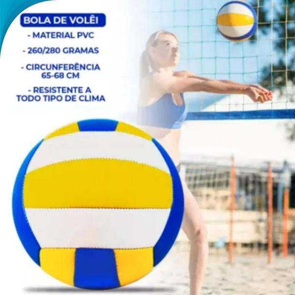 Imagem de Bola Vôlei Alta Qualidade Para Treinamento E Competição Pronta Entrega