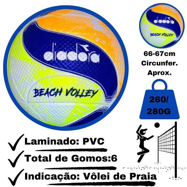 Bola Volei De Praia Oficial Diadora Beach Volley Imagem de Bola Volei De Praia Oficial Diadora Beach Volley