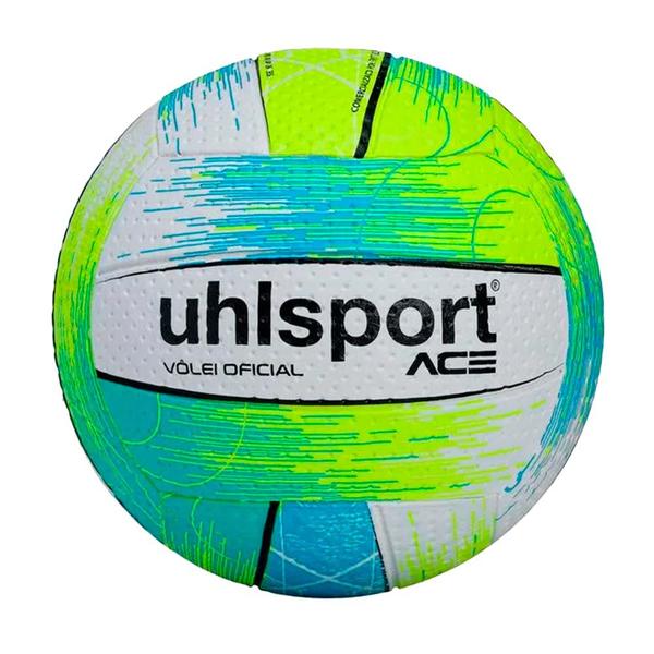 Imagem de Bola Volêi Oficial Uhlsport Ace Branco Azul Amarelo