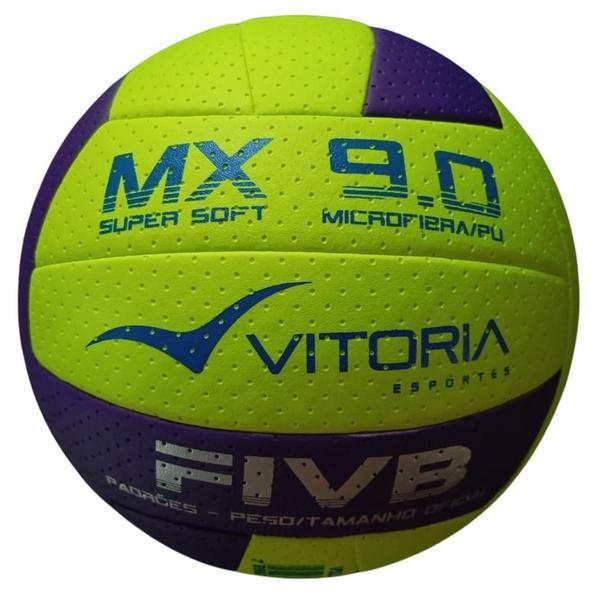 Imagem de Bola Volei Oficial Vitoria Mx 9.0 Pro Pu Microfibra Ultra