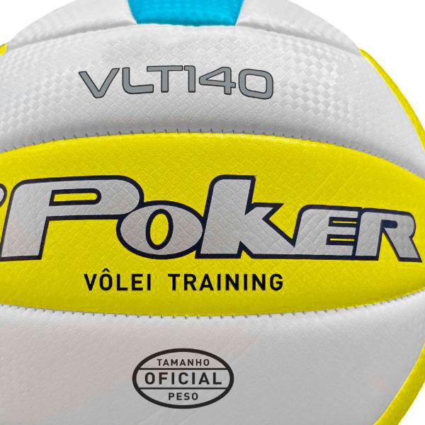 Imagem de Bola Vôlei Training VLT 140 Soft N4 Praia Quadra Válvula Removível Poker