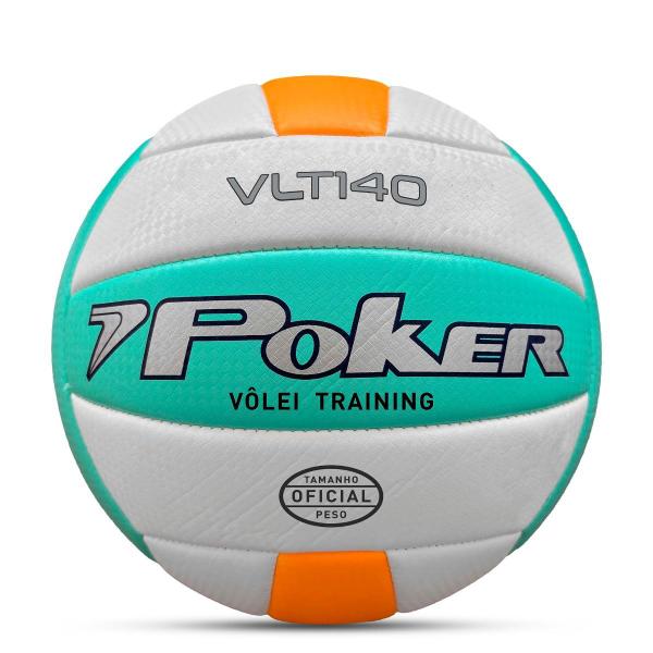 Imagem de Bola Vôlei Training VLT 140 Soft N4 Praia Quadra Válvula Removível Poker