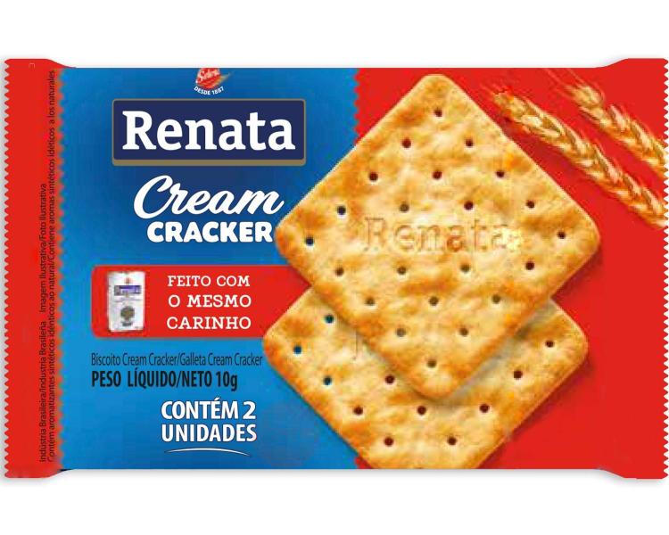 Imagem de Bolacha Biscoito em Sache Renata Cream Cracker - 40 und