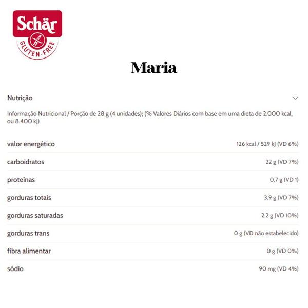 Imagem de Bolacha tipo maria Dr. Schar 125g