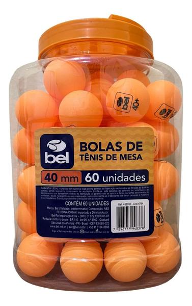 Bolas Bolinhas De Ping Pong Pote Com 60 Unidades 40mm Bel Imagem de Bolas Bolinhas De Ping Pong Pote Com 60 Unidades 40mm Bel