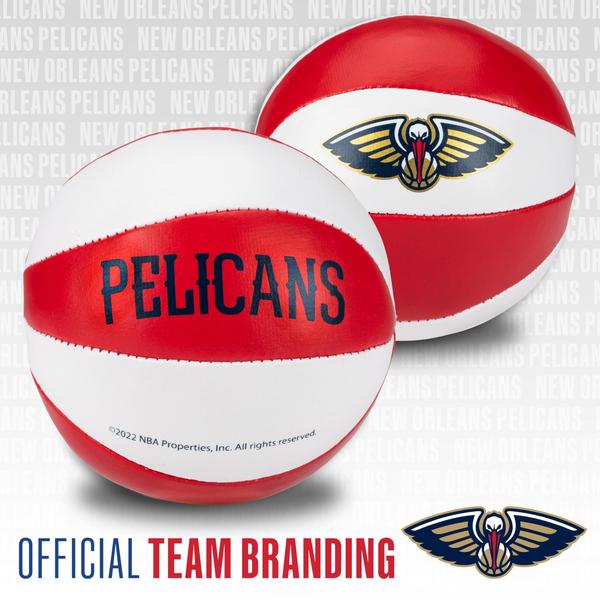 Imagem de Bolas de basquete de brinquedo Franklin Sports NBA New Orleans Pelicans 2 P