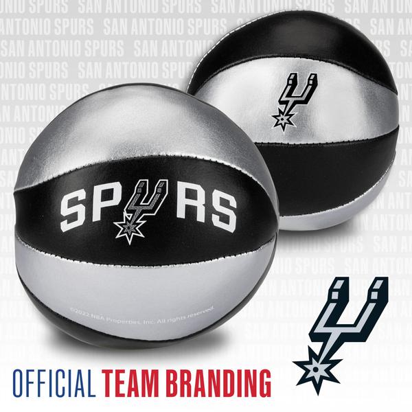 Imagem de Bolas de basquete de brinquedo Franklin Sports NBA San Antonio Spurs, pacote com 2