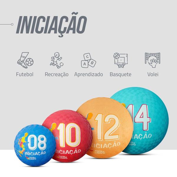 Imagem de Bolas De Borracha De Iniciação Infantil Pista E Campo - 04un