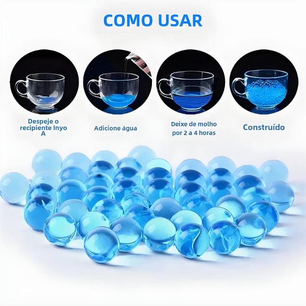 Imagem de Bolas de Gel para Pistola de Água - 7-8mm - Cristal Crescente para M416